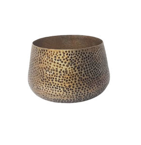 Pot de fleur en fer jaune de forme ronde pour la maison balcon et jardin Pot de fleur jardin Patio intérieur extérieur fait à la main produit en vrac - Product Image 1