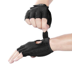Gants de gymnastique d'haltérophilie en cuir pour une utilisation unisexe-Gants d'entraînement de musculation - Product Image 5