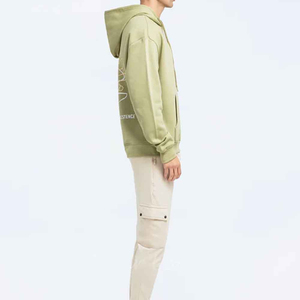 Sudadera con Capucha para Hombre, 100% Algodón, 450GSM, Diseño Sólido, Corte Recortado, Hombros Caídos, Logotipo Personalizado OEM - Product Image 6