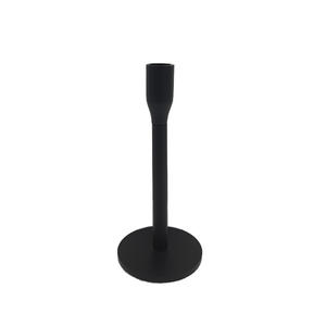 Portavelas cónico negro de Metal de alta calidad con Base redonda para decoración de mesa de fiesta de boda vela cónica hecha a mano a granel - Product Image 5