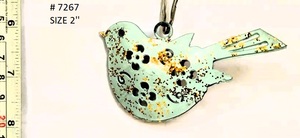 Bola de adorno colgante de árbol de Navidad en forma de corazón metálico de doble cara, accesorio decorativo para el hogar para uso festivo en vacaciones - Product Image 3