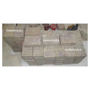 Rectangular Shape Soapstone Carving Amazing Design <b>Jewelry</b> <b>Storage</b> Boxes For Wedding Home Decoration And Gifts Purpose Supplier - Product Image 1
