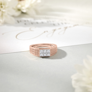 Bague de fiançailles en diamant pour homme Loyal Crest - Product Image 3