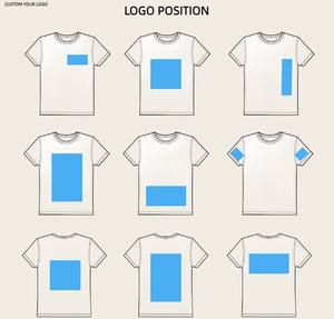 100% coton de marque surdimensionné décontracté court-longueur T-Shirt pour hommes personnalisé noir pour bouffée impression vierge Design surplus mode - Product Image 4