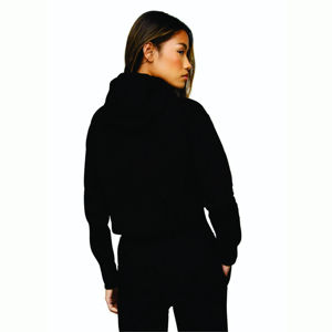 Wholesale 360 Gsm Fleece Full Zipper Drawstring Hoodie Oem Zipper Hoddle Turtleneck Zipper-up short hoodies for woman - Product Image 2