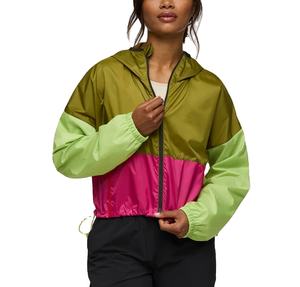 Chaqueta Cortavientos Impermeable con Bloques de Color Personalizados para Mujer, Talla Grande, con Cremallera, Chaqueta Cortavientos de Nailon con Capucha para Exteriores 2026 - Product Image 1