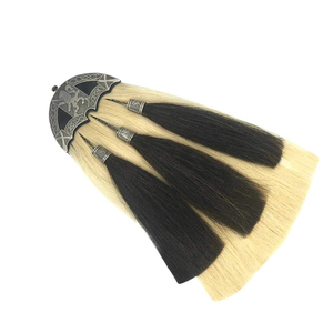 Sporran de cuero real de pelo de caballo largo de calidad superior Sporrans de cuero escoceses hechos a medida Sporrans de cuero a la venta Los mejores materiales - Product Image 5