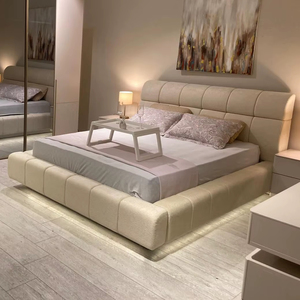 Juego de Cama Elite Comfort con Funciones Ajustables, Tapicería Moderna de Terciopelo y Estructura Metálica para Dormitorios de Lujo - Product Image 1