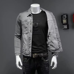 Vestes Personnalisées en Denim de Coton 100% pour Hommes, Léger, Élégant, Jeans Délavés, Veste Décontractée pour Homme, Vente en Gros - Product Image 3