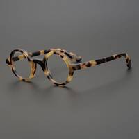 Monture optique élégante en acétate marron écaille de tortue