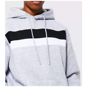 Conjunto de sudadera con capucha y pantalones de chándal estampados personalizados para hombre con etiqueta privada, chándal en blanco - Product Image 6