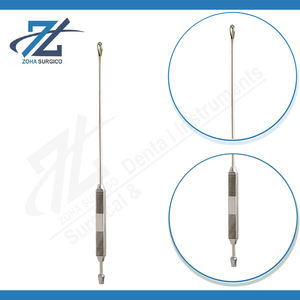 Cureta de Lavado Rheinstadter de 290 mm de Largo, Afilada, de Acero Inoxidable Quirúrgico de 8 mm, Instrumento Manual con Certificación CE, Fabricante de Pakistán - Product Image 3