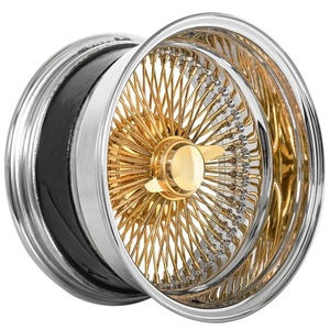 Nueva Llanta <span class=keywords><strong>de</strong></span> Acero Cromado <span class=keywords><strong>de</strong></span> 13 Pulgadas con 72 Radios Tipo Cruzado, Tipo Inverso, para <span class=keywords><strong>Autos</strong></span> <span class=keywords><strong>de</strong></span> Pasajeros 13X7J, Incluye Tapas y Adaptadores - Product Image 5