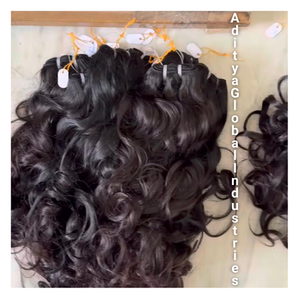 El mejor cabello humano indio, estilo rizado Natural, donante único, trama doble, extensiones de cabello sin enredos sin procesar, venta al por mayor - Product Image 5