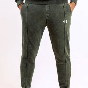 Survêtements d'entraînement de haute qualité pour salle de sport avec lavage à l'acide Pantalons personnalisés Ensemble de deux survêtements de 2 pièces avec lavage à l'acide Conceptions pour hommes - Product Image 3