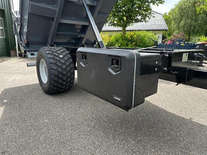 Remorque à benne basculante robuste 1000 kg, plateau en acier hydraulique, remorque de chantier - Product Image 5