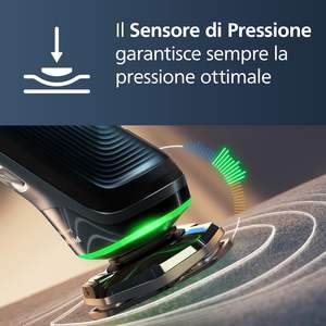 Système de rasage de précision, technologie intelligente, rasoir électrique rotatif, utilisation humide et sèche, tondeuse escamotable, station de nettoyage et de charge, IPX7 pour le corps - Product Image 3