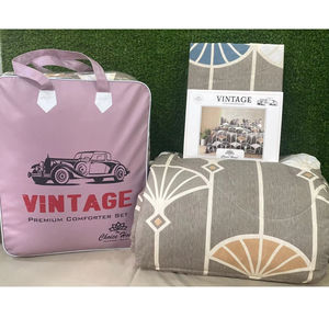 Ensemble de couette en pur coton de luxe, ensemble de literie élégant avec couette confortable et taies d'oreiller, essentiels pour la chambre à coucher toute saison - Product Image 1