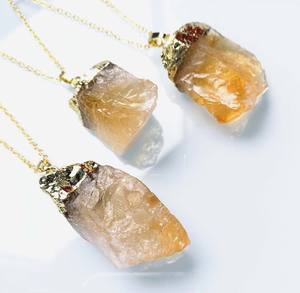 Collar con colgante de latón Vintage hecho a mano, 8-22mm, alambre de doble punta, Color malaquita envuelto, joyería de moda dorada para compromiso - Product Image 2