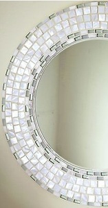 กระจกติดผนังสำหรับงานแต่งงานแบบฝังมุกสี่เหลี่ยมสำหรับห้องนั่งเล่นและการตกแต่งภายในห้องนอน - Product Image 4