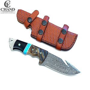 Cuchillos de Caza Damasco Ecológicos, Duraderos y de Alta Calidad con Mango de Madera, Servicio DIY y OEM Disponible, Precio Económico - Product Image 3