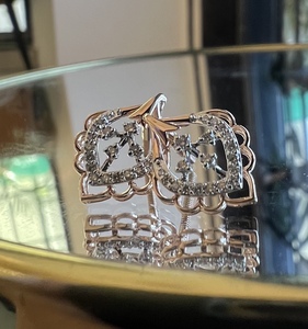 Pendientes de tuerca redondos minimalistas de diamantes naturales de oro sólido de 14 quilates para mujer, regalo de aniversario para ocasiones de fiesta - Product Image 5