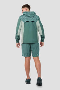 2025 Hot Sale Mens Windbreaker <b>Short</b> Set Lightweight Nylon 2 Piece Activewear for Running Outdoor <b>Sports</b> Casual Streetwear - Product Image 3