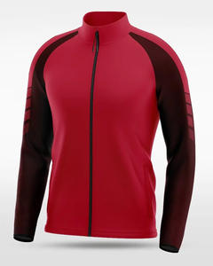 Chaqueta personalizada con tapón de viento para hombre con cremallera completa, ropa de abrigo de entrenamiento sublimada para invierno, piel de oveja transpirable - Product Image 1