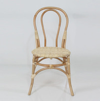 Chaise empilable en rotin Danilo d'Indonésie - Chaise de loisirs moderne avec housse amovible pour la maison, le bureau, le salon et l'hôtel