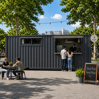 Contenedor de Tamaño Personalizado ETODEVICE, Cafetería Móvil en Contenedor, Bar de Cerveza Modular, Quiosco de Bar y Cafetería al Aire Libre