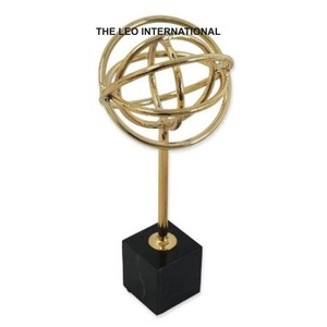 งานฝีมือตกแต่งบ้านรูปปั้นต้นไม้ ของตกแต่งสีทอง งานโลหะประดับตกแต่งสำหรับงานปาร์ตี้ - Product Image 5