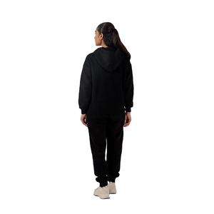 Sudadera con Capucha Negra para Mujer, Ligera, de Forro Polar, Diseño con Capucha, Ideal para Uso Diario Informal - Product Image 3