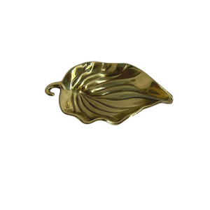 Plat et plateau ovales de luxe de qualité supérieure, finition dorée en laiton, bol à fruits secs et à noix, vaisselle artisanale, plats en métal - Product Image 3