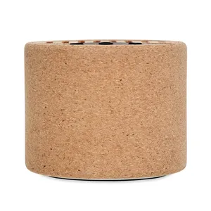Altoparlante Wireless Rotondo con Base in Sughero, Gadget Promozionale Sostenibile per Feste - Product Image 3