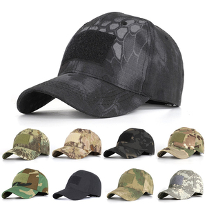 Custom Logo Embroidered 6 Panel Curved Brim Baseball Cap Camouflage Camo Style with Puff Printing Durable classic sports caps - Product Image 2