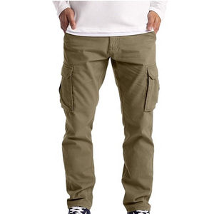 Top demandé en gros personnalisé hommes multi-poches pantalons personnalisés pantalons anti-rides Streetwear décontracté mode Cargo pantalon pantalon - Product Image 3