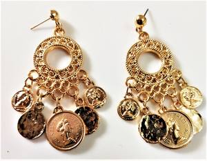 Pendientes colgantes de gota hechos a mano con diamantes de imitación de cristal con cuentas de flores de moda Vintage de alta calidad para mujer - Product Image 1