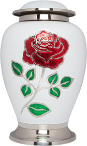 Urnas de aluminio clásicas de alta calidad con diseño floral, venta al por mayor, urnas funerarias para cenizas de adultos indios - Product Image 2