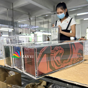 Estuche de exhibición transparente de acrílico reciclable y portátil RAY YI, ecológico, para el juego de cartas Pokémon Yu-Gi-Oh! <span class=keywords><strong>Eevee</strong></span> Special Box - Product Image 6