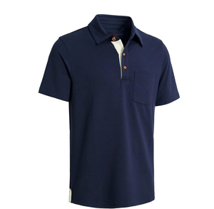 El mejor Material para hombre, camiseta informal para Polo, tamaño personalizado, secado rápido, antiarrugas, transpirable, sostenible, de secado rápido para camiseta Polo - Product Image 4