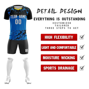 Conjuntos de uniformes de fútbol de secado rápido Unisex logotipo personalizado totalmente sublimación impresa nuevo estilo superior ropa de fútbol - Product Image 2