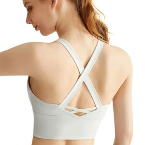 Soutien-gorge de sport de marque haut de gamme, élastique, respirant, anti-transpiration, écologique, pour la course à pied, l'entraînement, la salle de sport, soutien-gorge de sport pour femme, soutien moyen - Product Image 3