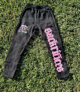 กางเกงวอร์มลำลองผ้าแคนวาสสำหรับผู้ชาย, กางเกงวอร์มทรงบานแนววินเทจ็อกเกอร์มีโลโก้ที่กำหนดเอง - Product Image 1