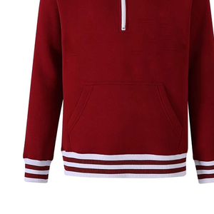 Sweat-shirt d'hiver en molleton à col zippé en mélange de coton Krimson |   Unisexe, écologique, imprimé, délavé à l'acide, broderie grecque sur le devant - Product Image 4