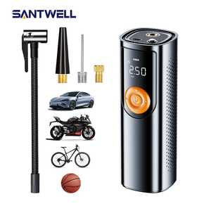 Compresseur d'air portable 150 PSI pour pneus, avec écran LED, alimenté par batterie, pour voiture, SUV, moto, vélo et ballons - Product Image 1
