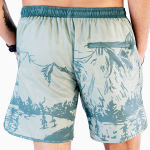 Factory Direct Sale <b>Men</b> Sublimation <b>Shorts</b> Plus Size Workout <b>Elastic</b> <b>Waist</b> Solid Casual Quick Dry Customized Colors High Quality - Product Image 3