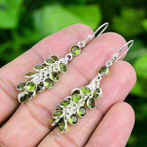 ขายส่งต่างหูเพอริดอทองุ่น925เงินสเตอร์ลิงเครื่องประดับอัญมณีแฮนด์เมดสำหรับผู้หญิงเป็นกลุ่มราคาโรงงานสำหรับใช้ทางธุรกิจ - Product Image 2