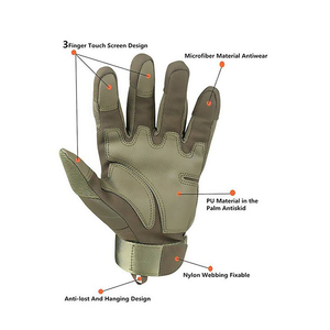 Gants de moto en cuir Nouveauté Vente en gros Conception de logo personnalisé Impression de logo personnalisé pour gants de moto - Product Image 3