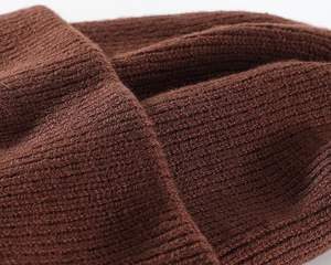 2025 New Design Wool/Cotton Breathable <b>Waterproof</b> Jacquard Hand-Knitted Unisex Adult <b>Beanie</b> Hats OEM Service Wholesale Custom - Product Image 3