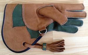 Guante de cuero de nobuk de dos capas para trampa de animales de cetrería - Product Image 5